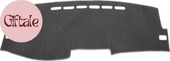 Car Dashboard Cover Gray Polyester Non-Slip Dash Cover Mat Protector Carpet Sunp