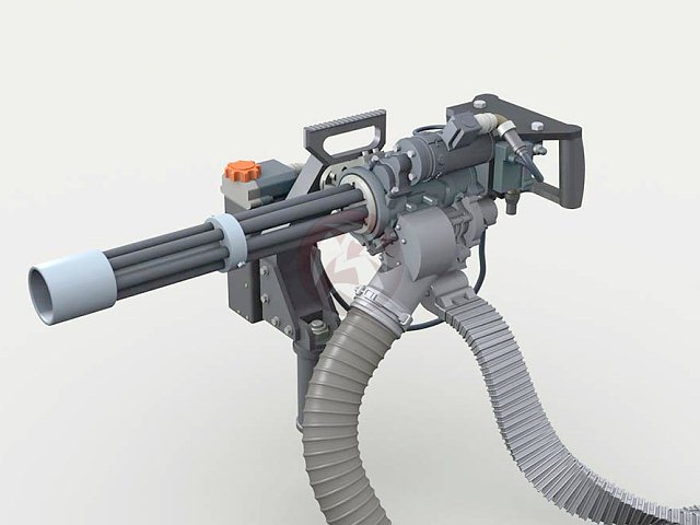 Legend 1/35 Dillon Aero M134D Minigun on Bearing Sleeve Mount (2 pieces) LF3D052