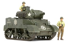 TAMIYA 35312 1:35 US Howitzer Motor Carriage M8 – Awaiting Orders w/3 Figures