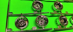 1/25 Tyrone Malone Hideout Kenworth Aerodyne Transporter Chrome Rims Wheel Backs