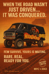RARE MPC HIGHJACKER CUSTOM OFF ROAD ECONOLINE FORD VAN MODEL 1-3063 WORLD WIDE
