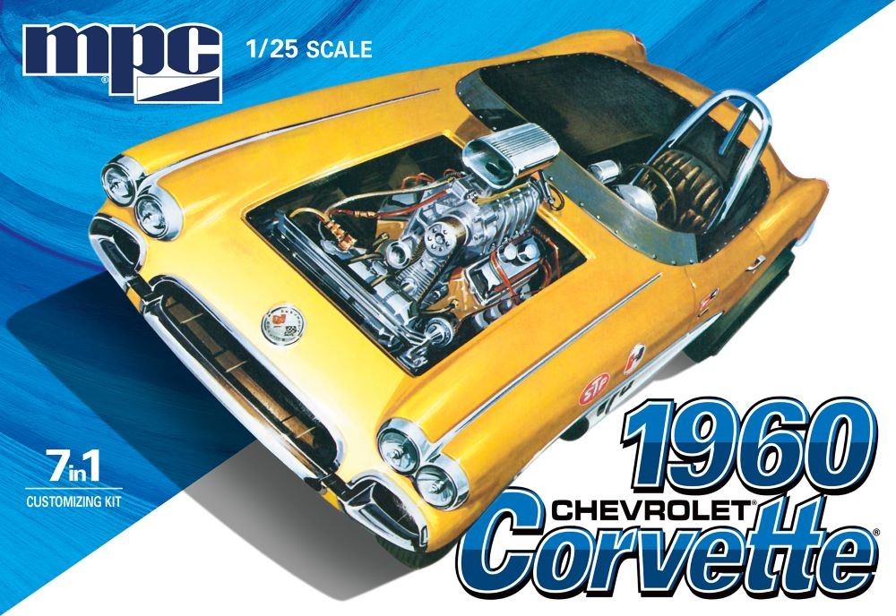 1/25 1960 Chevy Corvette Car (7 in 1)