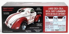 AMT 1/25 Scale 1940 Willys Coupe Gasser Coke Race Team Plastic Model Kit AMT1492