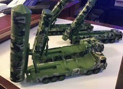 Set of 4 Dongfeng 21D missile vehicle military tank model 6 1/2-7in long New
