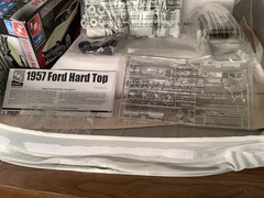 AMT/ERTL 1957 Ford Hard top New Open Box Parts In Factory Sealed Plastic Bags