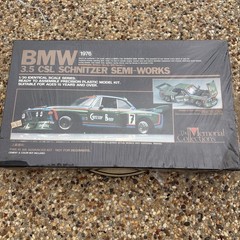 Vintage 80’s UNION BMW 3.5 CSL SCHNITZER 1/20 SCALE MODEL KIT Factory SEALED