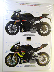 Blue Stuff Decal Sheet 1:12 Scale Yamaha R1M “Barry Sheene” suit Tamiya Kit