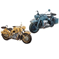 Great Wall Hobby L3527S 1/35 Heavy Wheel Motorcycles Bundled Military Personnel