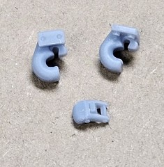 ABS-LIKE RESIN 3D PRINTED 1/25 PINTLE HITCH – HOOK SET