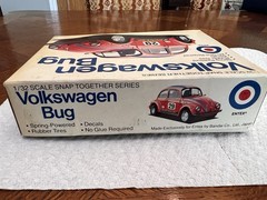 Entex Volkswagen Bug 1/32 Scale Snap Together Unbult