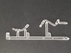 95-98 Chevy Monte Carlo RADIATOR HOSES from NASCAR Monogram 1:24 Model Kit CLEAR