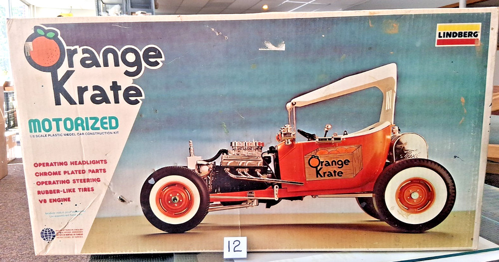 Orange Krate Hot Rod Kit Lindberg 1977 Big 1/8 Scale *JUNKYARD PARTS SALE*