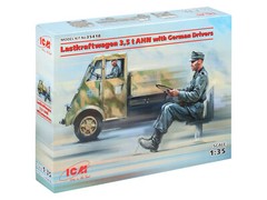 ICM 35418 – Lastkraftwagen 3,5 t AHN with German Drivers – Scale Model Kit