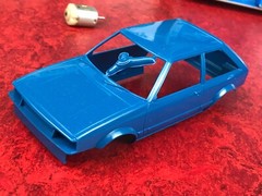 OPEN BOX Nichimo 1:24 Scale Model Kit Motorized MAZDA 323 FRIDAY No. 3 700