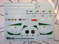 Blue Stuff Decal Sheet 1:12 Scale Ducati MH Replica 900 suit Tamiya Kit # 14019