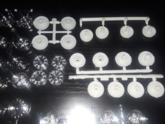 1/25 scale Model car parts assorted Muscle car wheels & wheelbacks