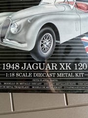 Sealed New ERTL 1948 Jaguar XK 120 Metal Kit (with Plastic Parts) 1:18 Scale