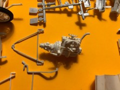 1929 FORD MODEL A ROADSTER MODEL KIT AMT ERTL 1/25 SCALE STARTED HAS EXTRA PARTS