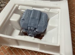 Resin Custom Cadillac LSA engine, Supercharged, for scale model cars, 1/24 1/25