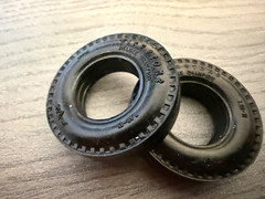 VINTAGE AMT 1960’S ISSUE FIRESTONE SLICKS TIRES SET OF 2 1/25TH SCALE