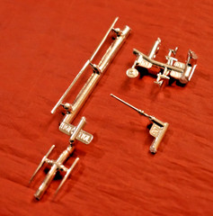 AMT 1960 Chevy Nomad Station Wagon Chrome Body Parts 1/25