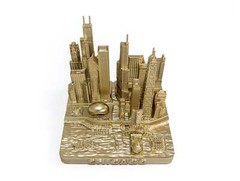 Chicago City Rose Gold Skyline Landmark 3D Model 4 1/2 inches