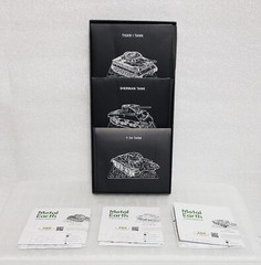 Metal Earth WWII Military Tanks – DIY 3D Steel Model Kits for 3 Tanks – READ