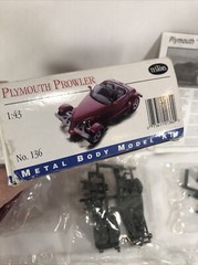 Testors Metal Body Plymouth Prowler Metal Model Kit #136 1:43 Scale Parts Sealed