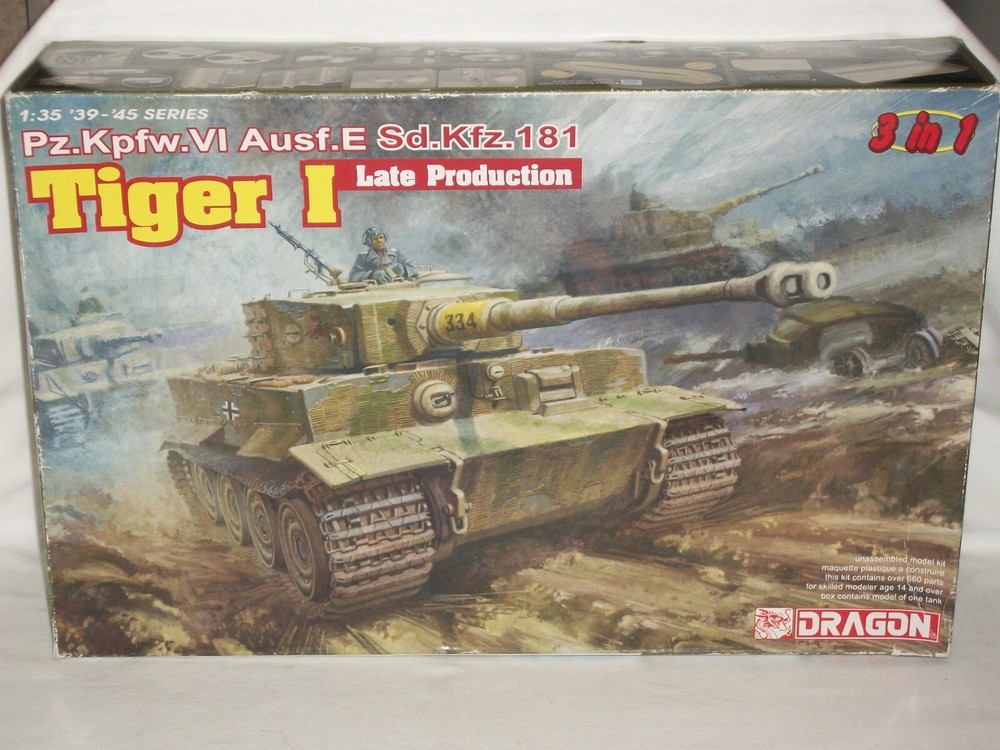 Dragon 1/35 Scale Tiger I Late Production, Pz.Kpfw.VI Ausf.E