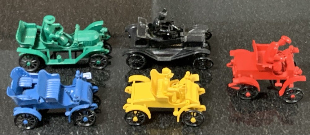 Vintage Lot Of 4 Revell Action Miniatures And 1 Other Plastic Model Car AS-IS