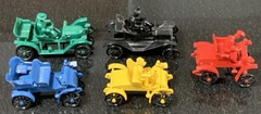 Vintage Lot Of 4 Revell Action Miniatures And 1 Other Plastic Model Car AS-IS