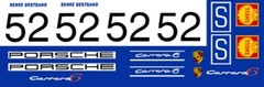 #52 Renne Bertrand Porsche Carrera 6 or Porsche 10 1/24th – 1/25th Scale Decals
