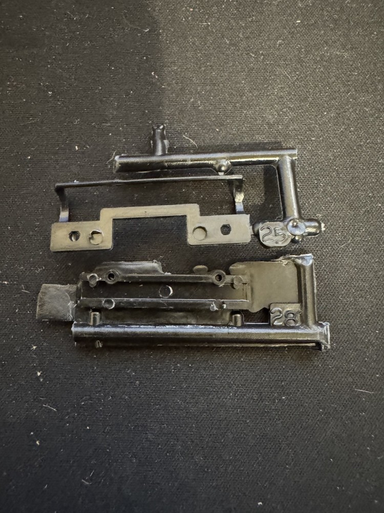 Revell 7383 57 Chevy Parts Kit Bash Step 63 Hood Hinge & Retainer #25 #28