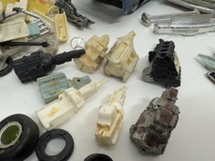 Huge Vintage Junkyard 1/25 Scale Model Plastic Cars Lot Parts 1970s