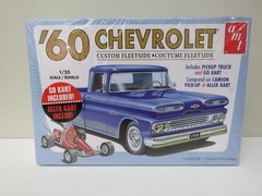 AMT 1960 Chevy Fleetside Pickup with Go Kart 1:25 – NEW – Free Shipping