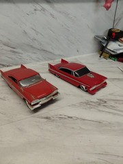 Model Junkyard/parts Plastic ,Nice Custom Car Lot Of 2 Christines