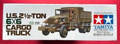 TAMIYA 1/35 USA 2-½ Ton 6X6 Cargo Truck Kit WW2 Military Miniatures 218 SEALED