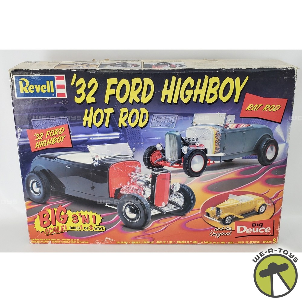 Revell Big Deuce ’32 Ford Highboy Hot Rod Model Kit 1:8 Scale 3 In 1
