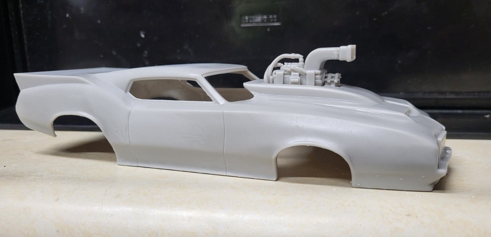 1/24 scale resin 3d printed Olds 442 Blown Pro Mod drag body model slot car