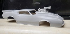 1/24 scale resin 3d printed Olds 442 Blown Pro Mod drag body model slot car
