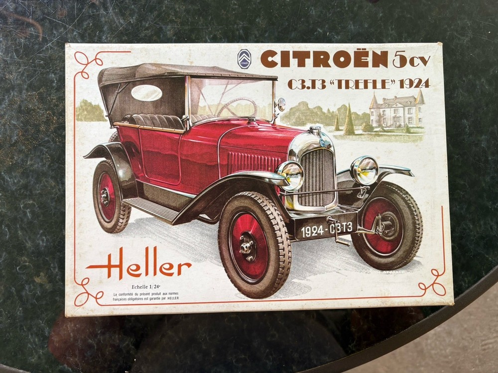 Vintage Heller CITROEN 5CV C3.T3 “TREFLE” 1924. 1/24. #721.