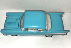 1957 Chevy BelAir Turquoise Blue White 1:25 Kit Built Model Car