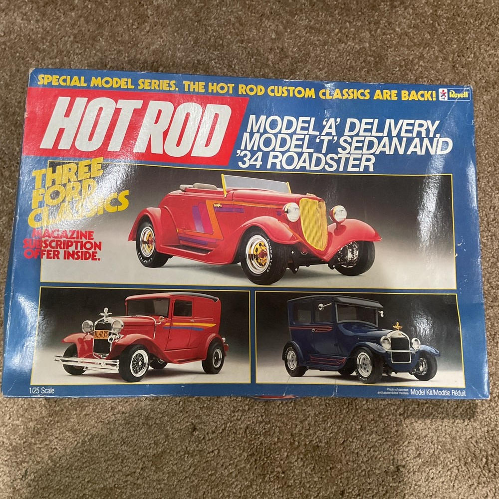 REVELL. 7446. FORD CLASSICS COMBO. HOT ROD. 1/25 SCALE – sealed bags no box