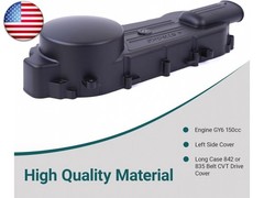 Mokuo Crankcase Left Side Drive Cover for GY6 150cc Scooter Moped ATV Quad Bike