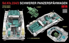 RYEFIELD MODEL RFM RM-5134 1/35 Sd.Kfz.234/3 Schwerer Panzerspähwagen
