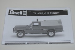 REVELL 1979 JEEP J-10 PICKUP 14568 ⭐PARTS⭐ INSTRUCTION BOOKLET 1:25