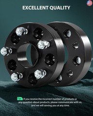 SCITOO 4pcs Wheel Spacers 1.5 inch 5×4.75 Bore 66.9mm Studs 14×1.5 5Lug Wheel