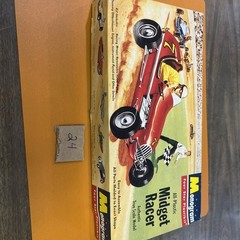 Vintage 1995 Monogram All-Plastic Midget Racer True Scale Model OPEN BOX
