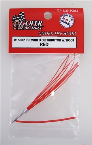 GOFER RACING Distributor w boot Red prewired for MODEL KITS 1/24 1/25 16002