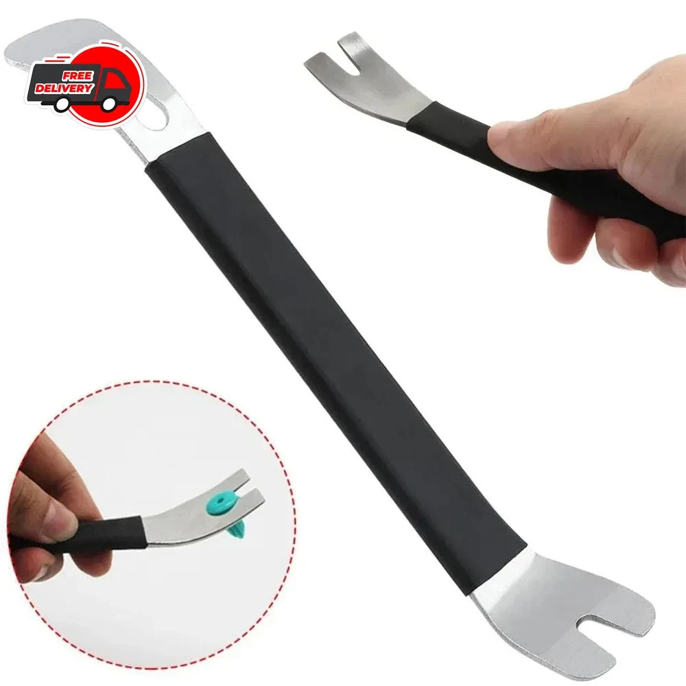 Car Trim Removal Tool Stainless Steel Pry Panel Clip Installer Kit Set